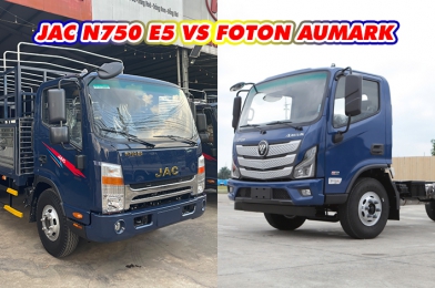 SO SÁNH XE TẢI FOTON AUMARK S70 7.5 TẤN VÀ JAC N750 7.4 TẤN