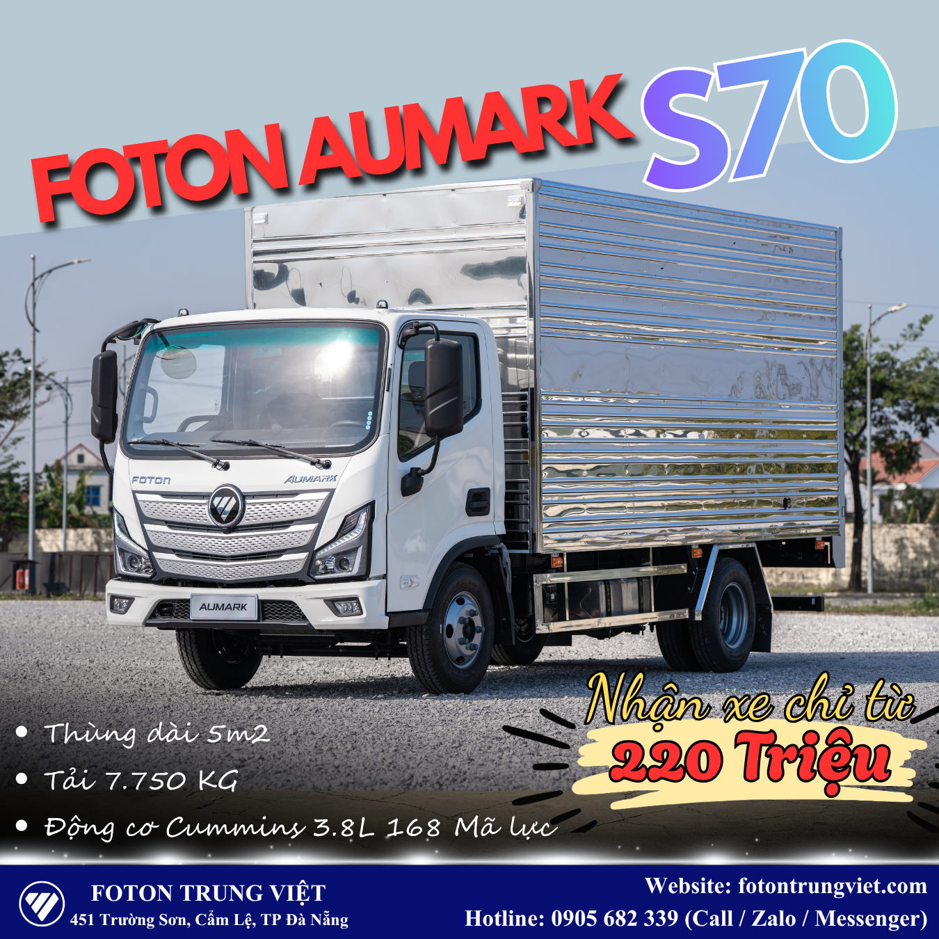 Foton Aumark S70 - Thùng dài 5m2
